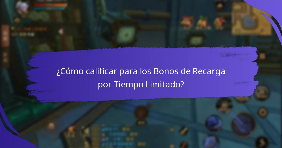 ¿Por qué son importantes la Urgencia y los Eventos Especiales para los Bonos de Recarga?