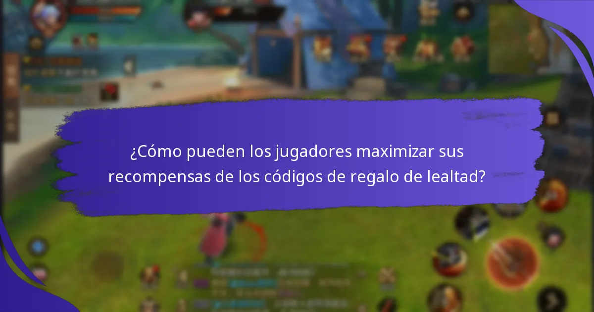 ¿Qué recompensas pueden esperar los jugadores a largo plazo de los códigos de regalo de lealtad?