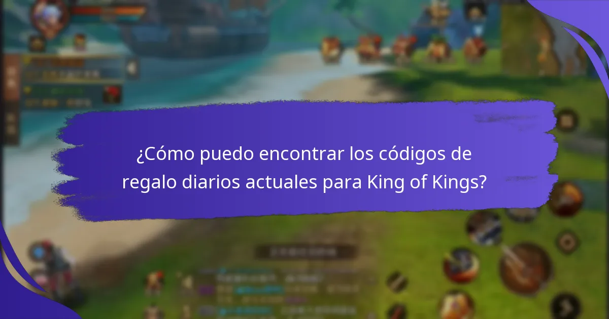 ¿Cómo canjeo códigos de regalo en King of Kings?