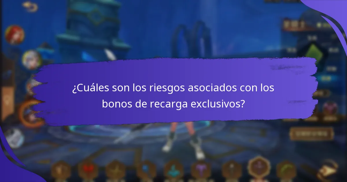 ¿Cómo canjeo los bonos de recarga exclusivos?
