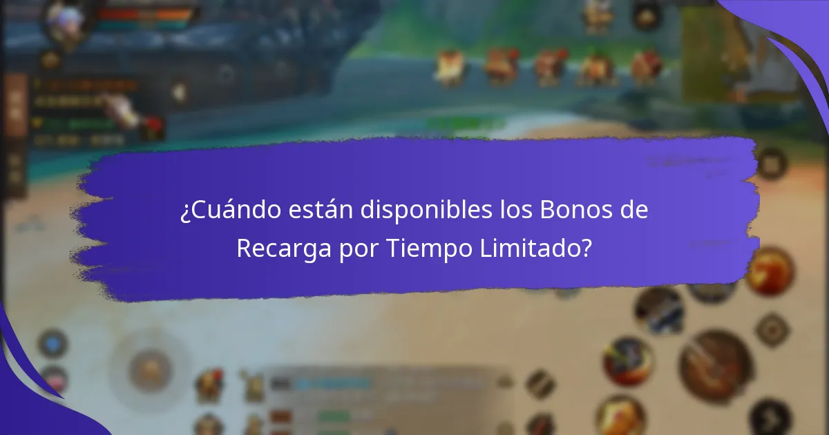 ¿Cómo calificar para los Bonos de Recarga por Tiempo Limitado?