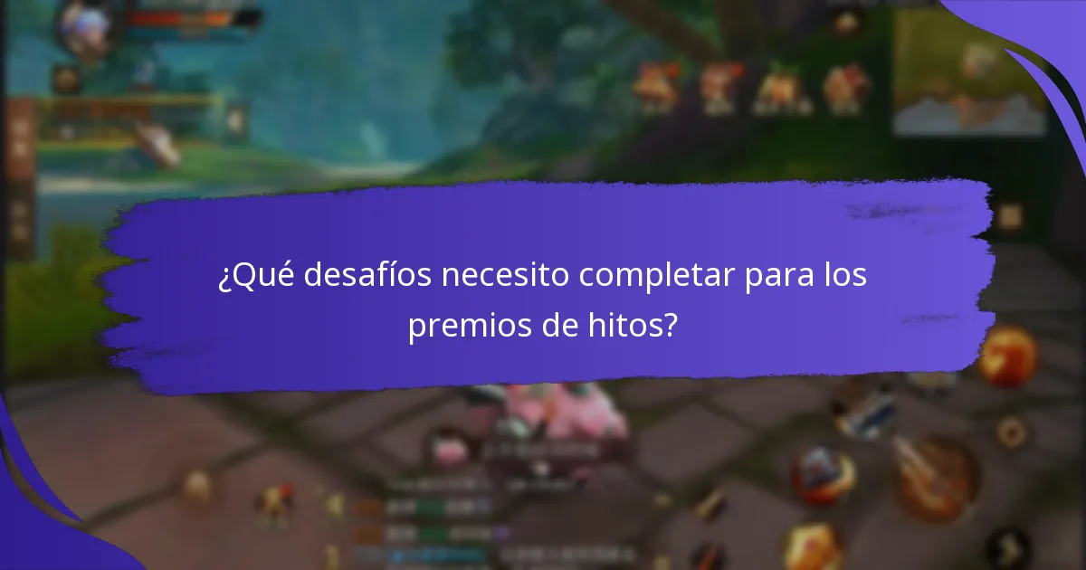 ¿Qué artículos especiales puedo ganar con los premios de hitos?